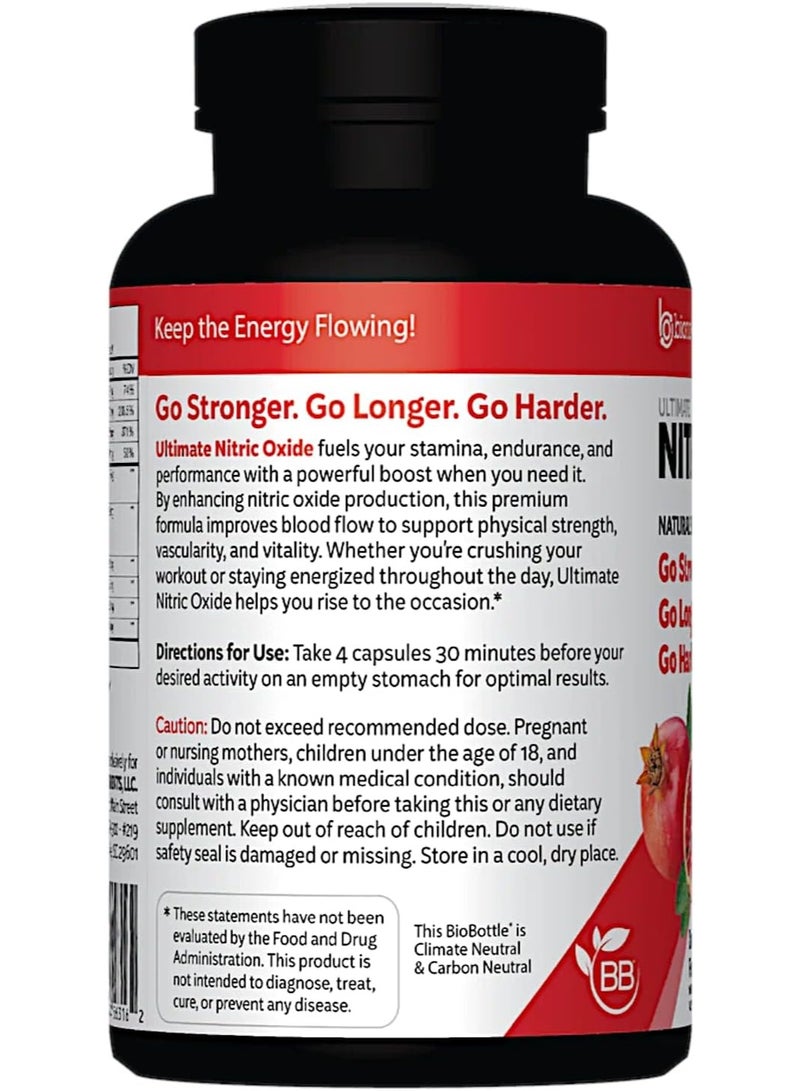 NITRIC OXIDE Potent Nitric Oxide Capsules by Bionox - 120 CAPSULES - Image 3