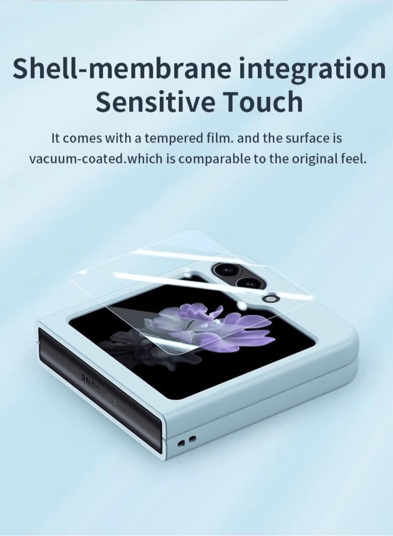 Color Case Compatible with Samsung Galaxy Z Flip 6, Hard PC with Camera & Screen Protector Ultra-Thin Anti-Scratches Shockproof Flexible Protective Cover for Men & Women  - Image 3