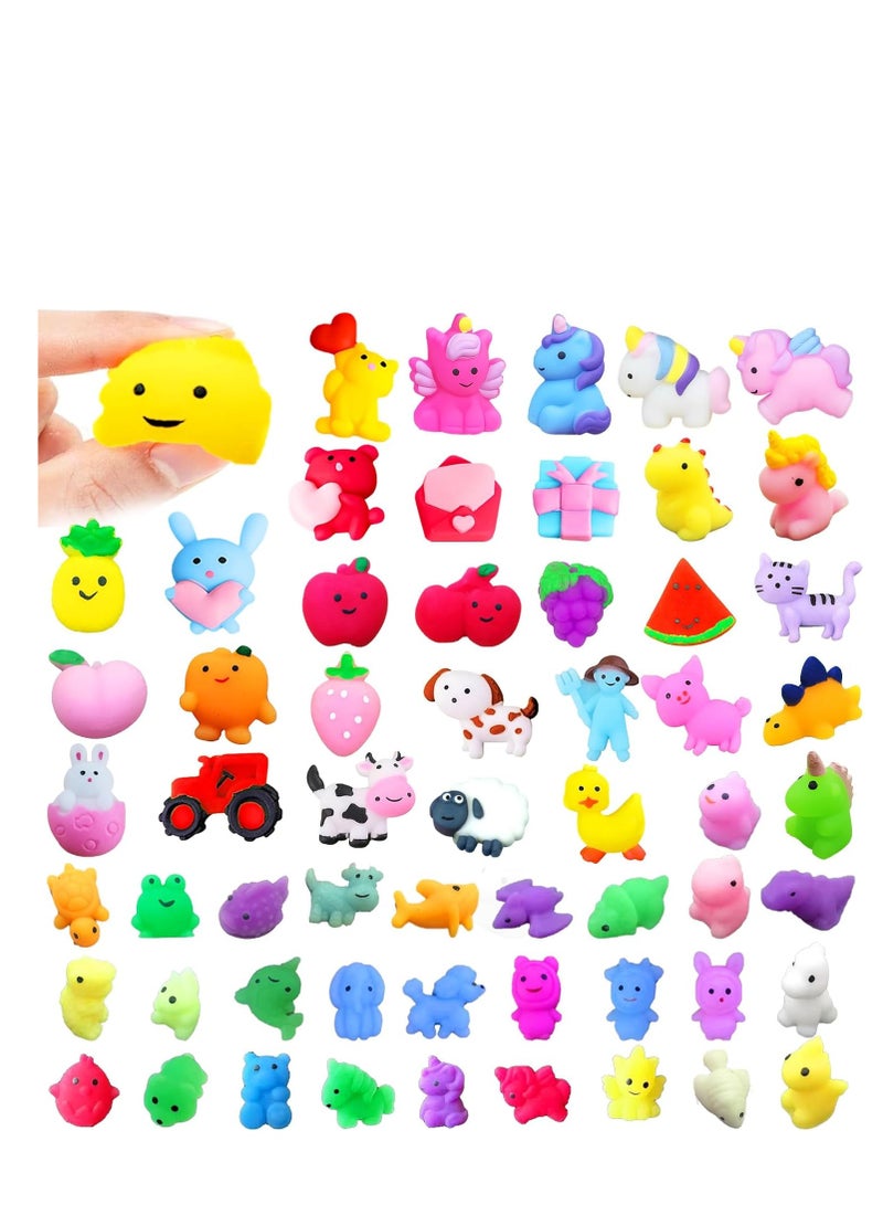 110 Pcs Mochi Squishy Toy, Mini Squishies Bulk Sensory Fidget Toys Goody Bag Party Favors for Kids, Prizes - Image 1