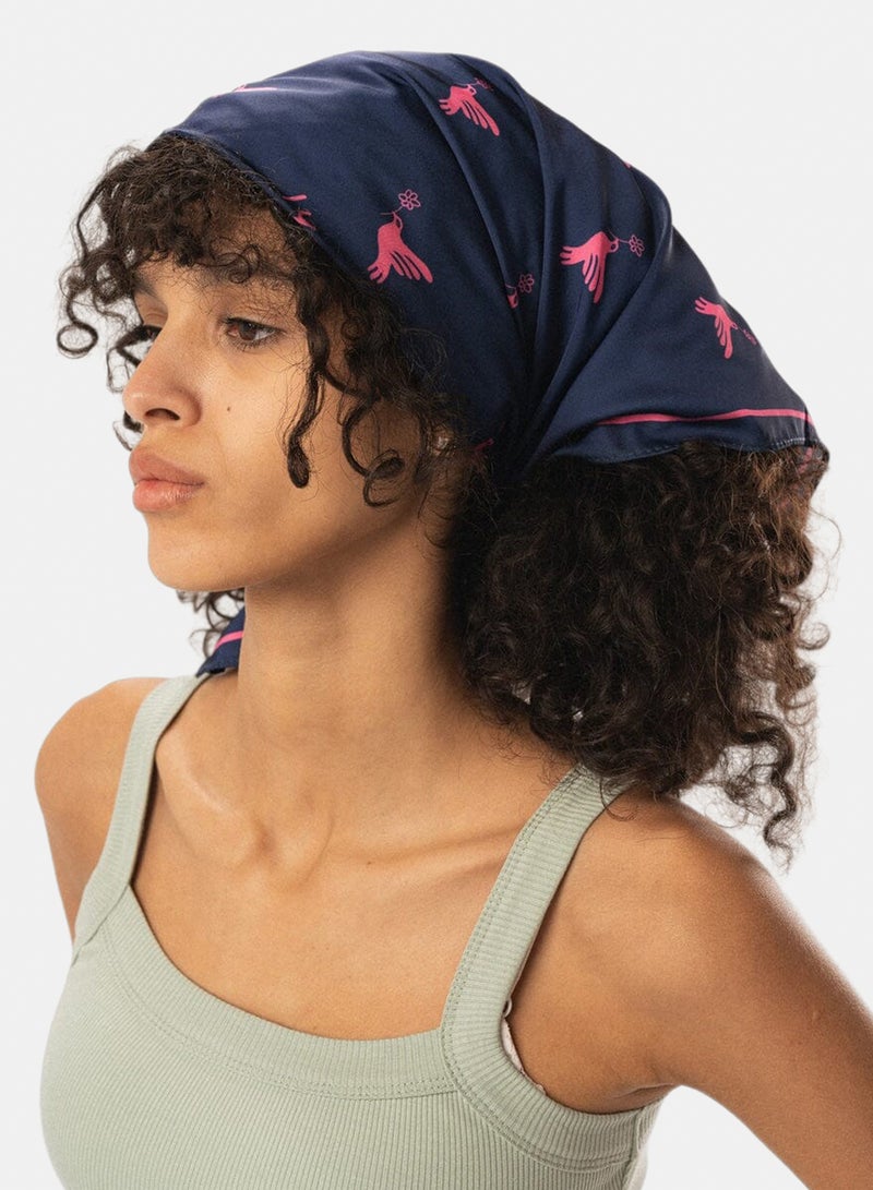 Flying Birds Satin Bandana