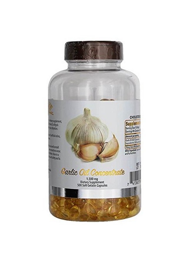 Nu-Health Garlic Oil Concentrate, 1500 Mg 500 Softgels - Image 1