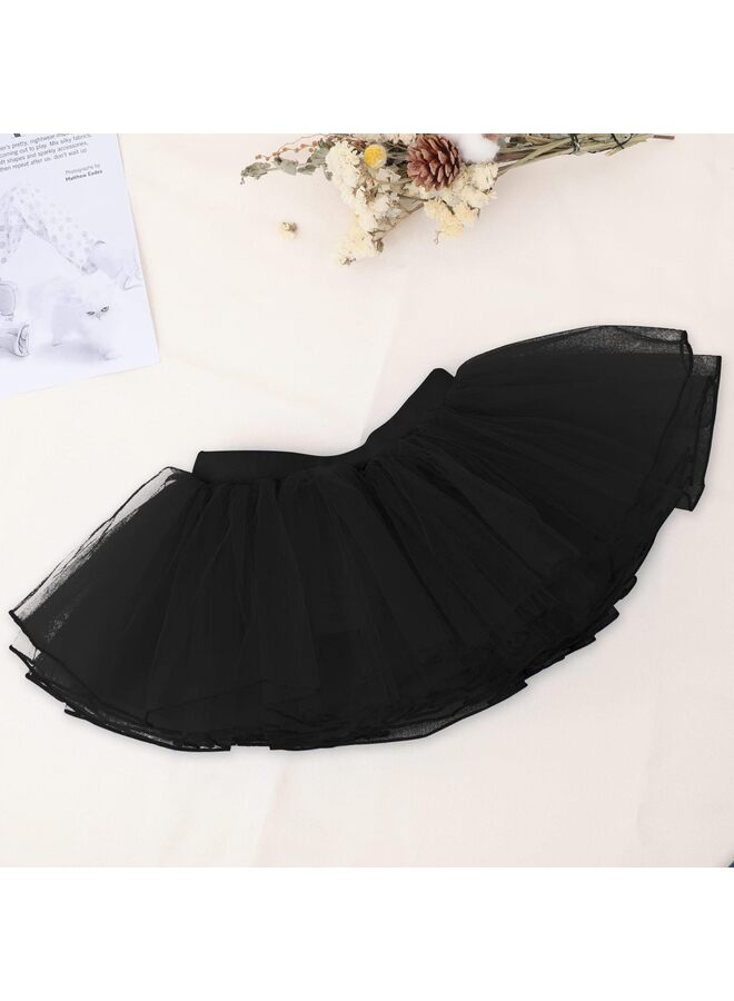 Tutu Skirt, 4 Layer Girls Tutu Kids Dress Layered Tulle Fluffy Tutu for Ballet Dress Up Tutu Skirt Diaper Cover Tutu Skirts Toddler 6 Months to 8 Years  - Image 5