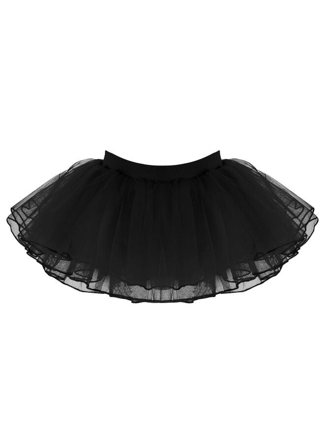 Tutu Skirt, 4 Layer Girls Tutu Kids Dress Layered Tulle Fluffy Tutu for Ballet Dress Up Tutu Skirt Diaper Cover Tutu Skirts Toddler 6 Months to 8 Years  - Image 1