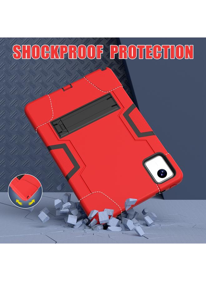S-TOP Case For Lenovo Tab M11/ Xiaoxin Pad 11 2024 Contrast Color Silicone Hybrid PC Tablet Case with Holder - Image 4