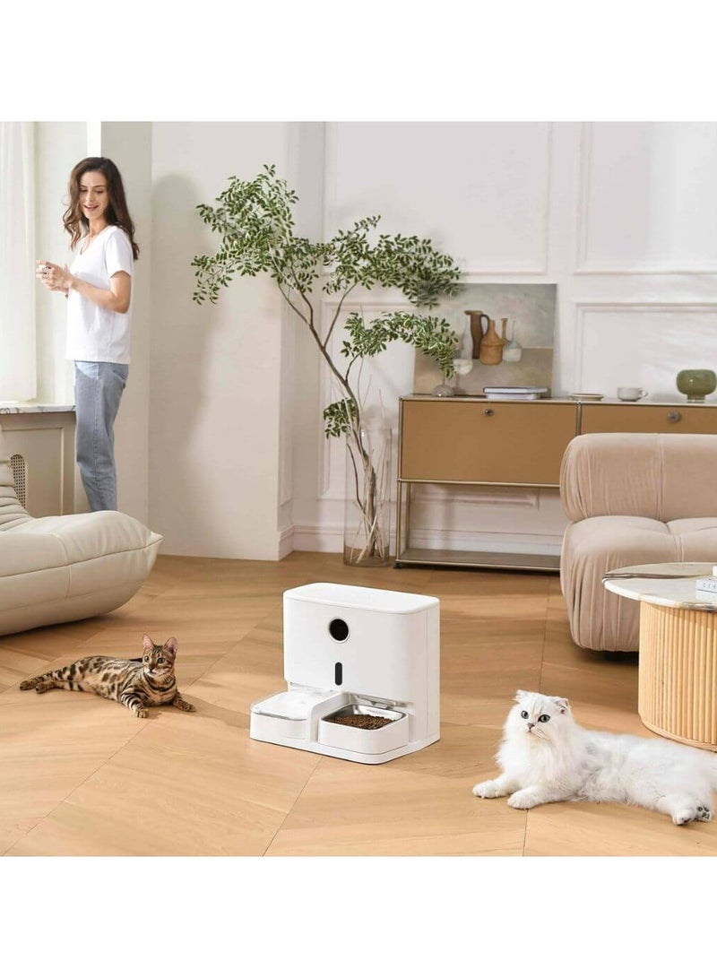2-in-1 Automatic Pet Feeder & Water Dispenser – Gravity Food Feeder with 6.25lb Capacity, 30oz Water Tank, Detachable Design for Cats & Dogs by Pet Marvel - Image 2