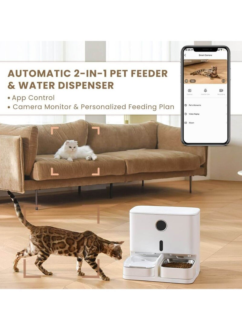 2-in-1 Automatic Pet Feeder & Water Dispenser – Gravity Food Feeder with 6.25lb Capacity, 30oz Water Tank, Detachable Design for Cats & Dogs by Pet Marvel - Image 5