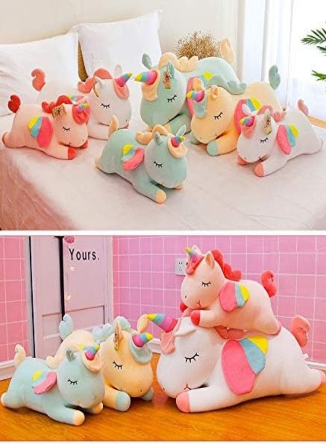 Boosns Plush Unicorn Toy, Rainbow Pony Plush, Children's Doll (White, 30 cm) - Image 4