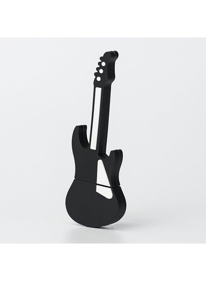 Piano Guitar Notes PVC Cartoon High-speed Large-capacity Guitar USB Flash Drive Mold Opening Custom Advertising Gift USB Flash Drive-Color:Guitar-Capacity:USB3.0 64GB
