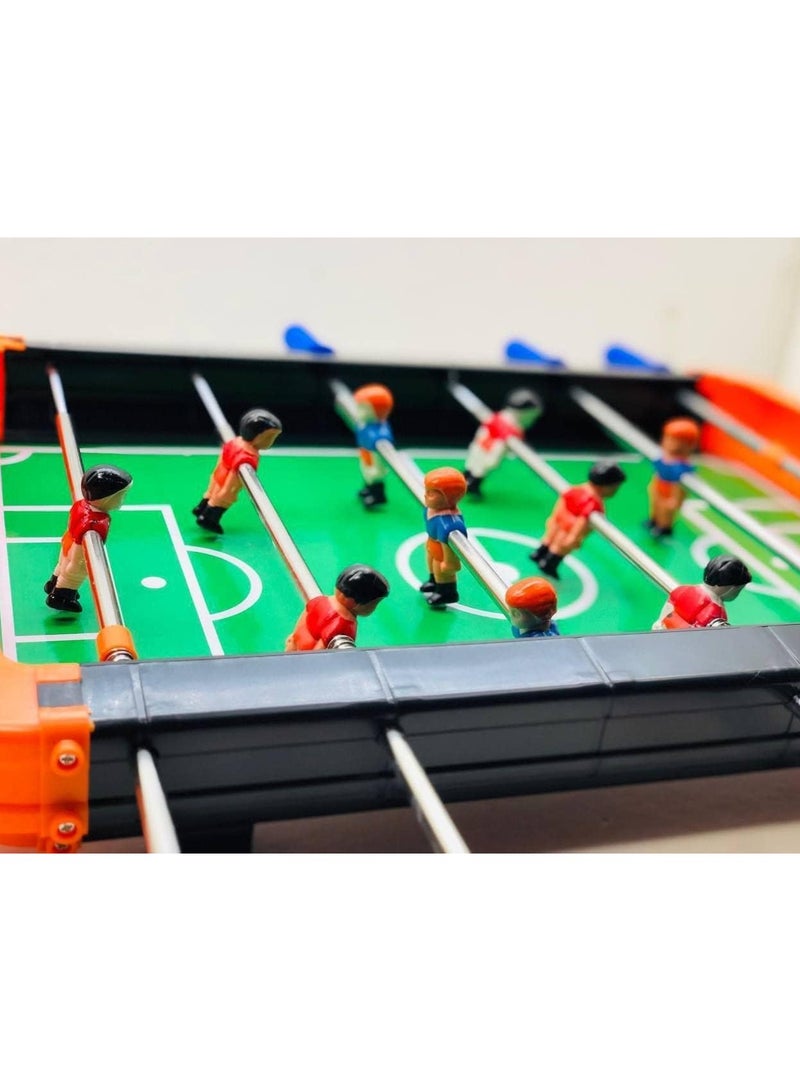 لعبة كرة قدم طاولة للأطفال – ملعب صغير بعصي تحكم ولاعبين مجسّمين، تشمل كرتين، مناسبة لعمر ٥ سنوات فأكثر - Image 2