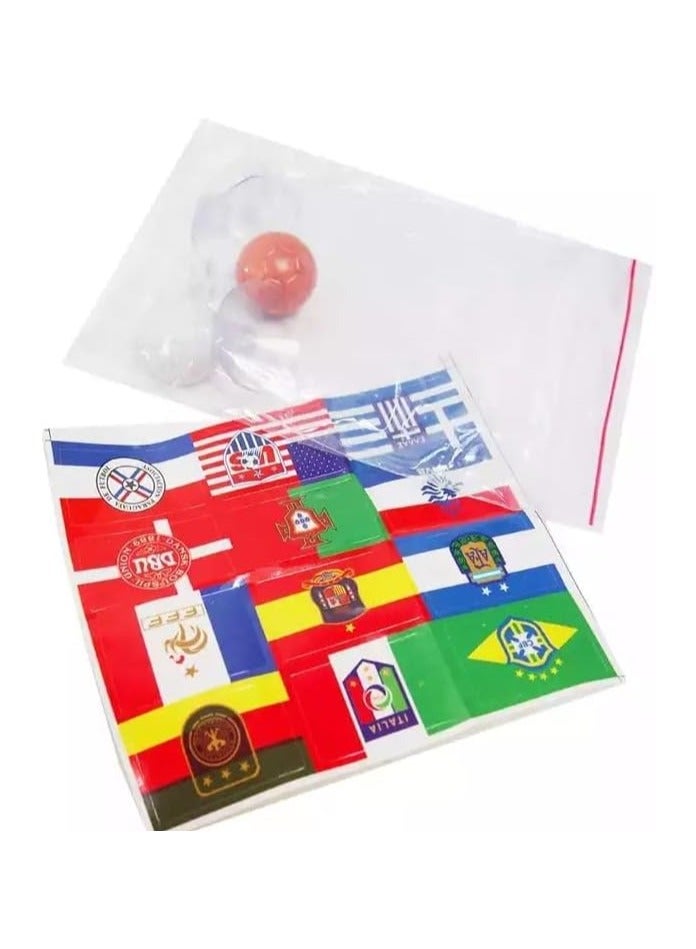 لعبة كرة قدم طاولة للأطفال – ملعب صغير بعصي تحكم ولاعبين مجسّمين، تشمل كرتين، مناسبة لعمر ٥ سنوات فأكثر - Image 3