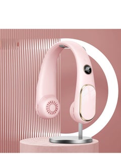 Y&D The New Leafless Neck Fan Usb Rechargeable Digital Display Mute Outdoor Portable Mini Neck Small Fan 