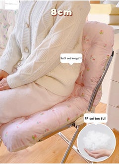 Aissiora Integrated Recliner Chair Seat Cushion Backrest Cushion,Floral cushion backrest one-piece seat cushion,Desk Seat Cushion Backrest Cushion Back Support Office Chair Sofa Car Seat Cushion  - Image 3