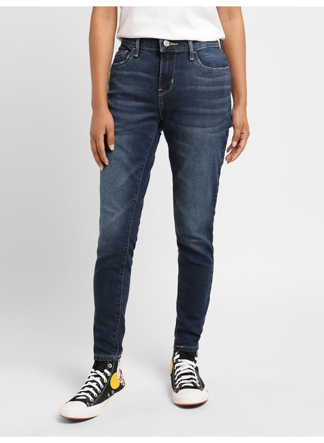 Levi's بنطال جينز 710 أزرق فائق النحافة للسيدات  - Image 2