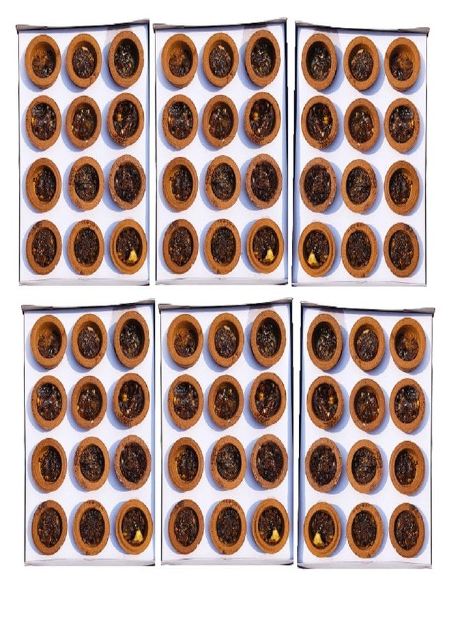 PICKARTME Sambrani Dhoop Loban Cup Guggul for Pooja | Pure Natural Guggul Raw Dhoop Cup with Sambrani for Pooja Ghar & Office Temple (Combo Pack of 6, 72Cup) - Image 1
