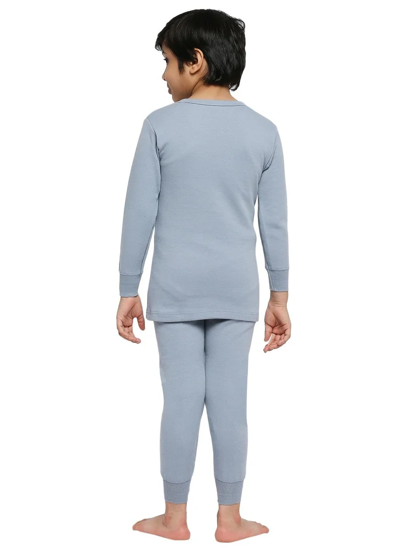 بي واي سي BYC Boy's Full-Body 100% Combed Cotton Skin Friendly Soft Winter Thermal Underwear Set (Top and Bottom)