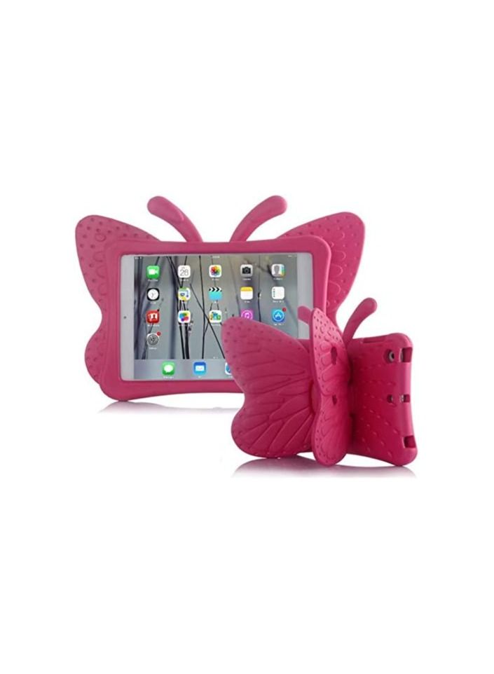 IPad 10.2 Inch Case For Kids 8th 2020 3D Cute Cartoon Butterfly Cover Non-Toxic EVA Foam Wings Kickstand Shockproof Bumper Girl Boy Gift Rose - Image 1