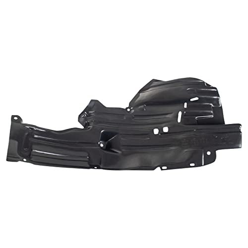 TRQ Front Right Rearward Inner Fender Liner Black Passenger Side Compatible with 2006-2009 Nissan 350Z NI1251131 NI1251138 - Image 2