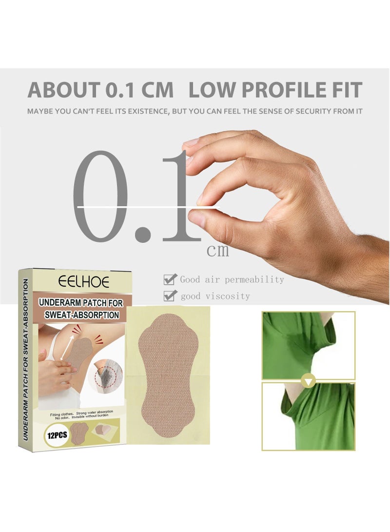 EELHOE Underarm Deodorant Absorb Sweat Pad Set - Image 3