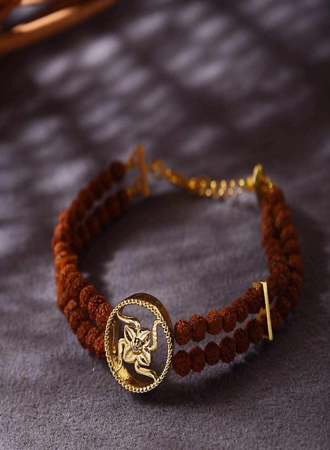 Voylla Beaded Bracelet for Men (Golden) (8907617779072) - Image 5