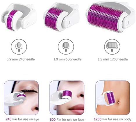Lariox Derma Roller 4 in 1 Microneedling Derma Roller for Body and Facial Care Micro Needles Scar Roller for AntiWrinkles Stretch Marks Acne Micro Needle Roller 4 IN1 Derma Roller - Image 2