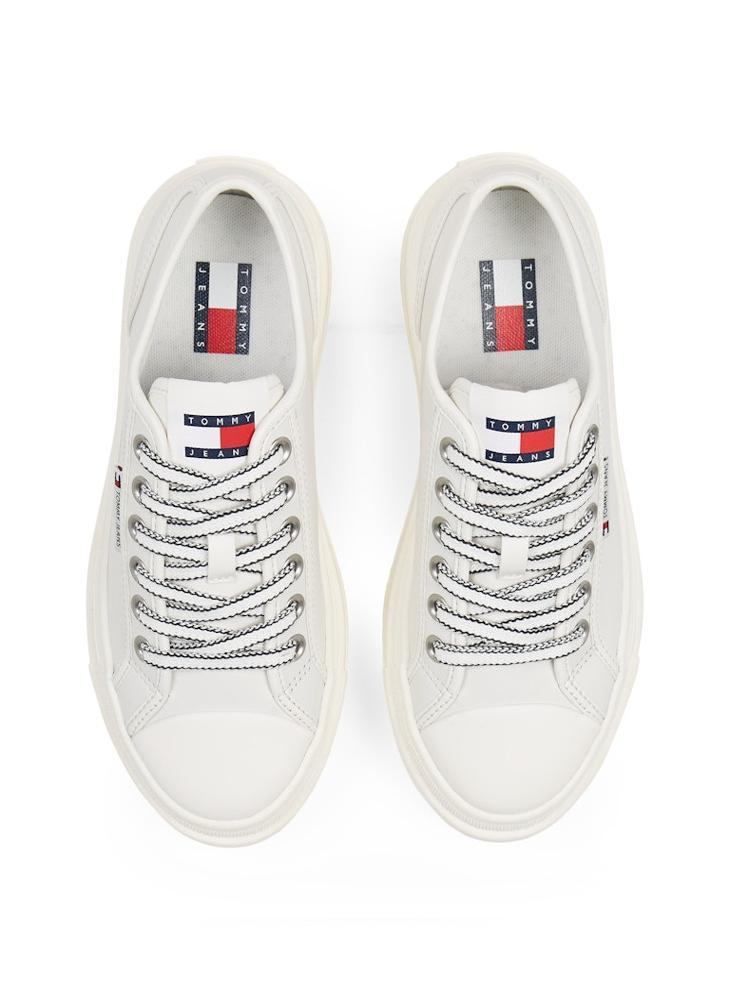 TOMMY JEANS Logo Detail Lace Up Low Top Sneakers  - Image 5