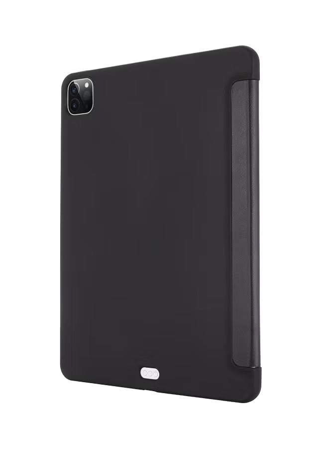 PROMASS iPad Pro 12.9 Inch Case 2022/2021/2020 6th/5th/4th Gen with Pencil Holder Smart iPad Case Support Touch ID and Auto Wake/Sleep with Auto 2nd Gen - Black - Image 2