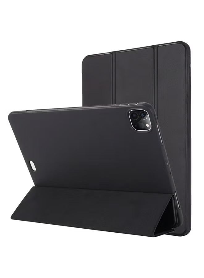 PROMASS iPad Pro 12.9 Inch Case 2022/2021/2020 6th/5th/4th Gen with Pencil Holder Smart iPad Case Support Touch ID and Auto Wake/Sleep with Auto 2nd Gen - Black - Image 3