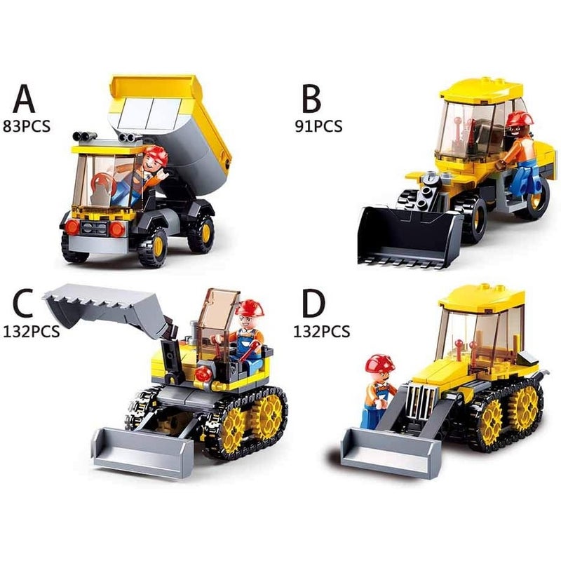 Sluban - Town Construcion Vehicles Collection Bricks Sets (Different Models) - M38-B0377 - Image 2
