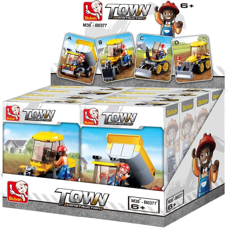 Sluban - Town Construcion Vehicles Collection Bricks Sets (Different Models) - M38-B0377 - Image 1