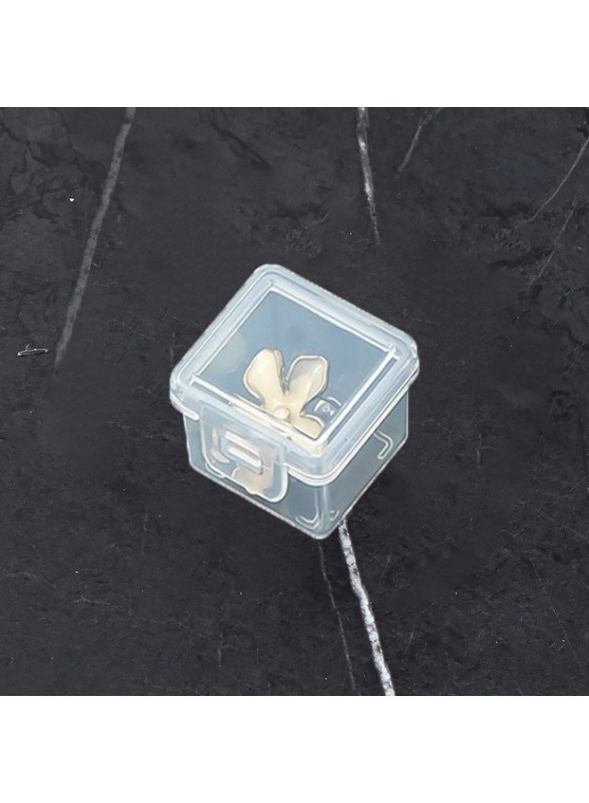 Transparent Portable elry Box Necklace Stud Earrings Ring Anti-oxidation Detachable Storage Box Internet Celebrity elry Box