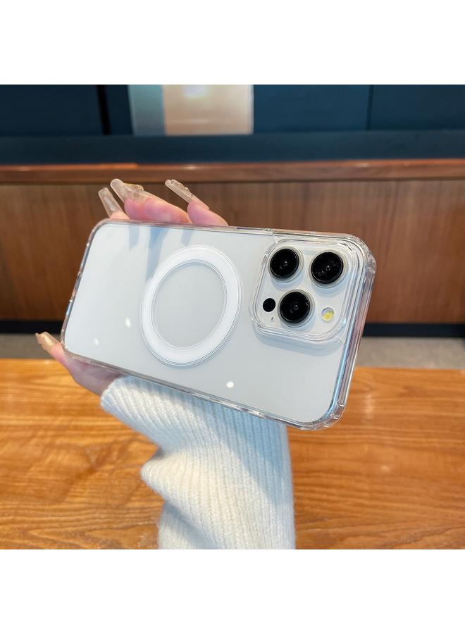 اس-توب جراب هاتف iPhone 15 من مادة TPU الشفافة المصنوعة من الأكريليك MagSafe - Image 3