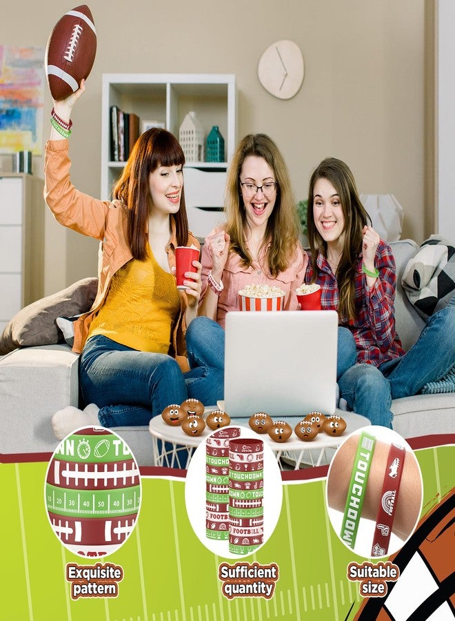 Seenelling 60 Pcs Football Party Favors Include Mini Football Stress Balls and Sports Silicone Bracelets for Students Classroom Sports Birthday Team Gifts Party Supplies - Image 4
