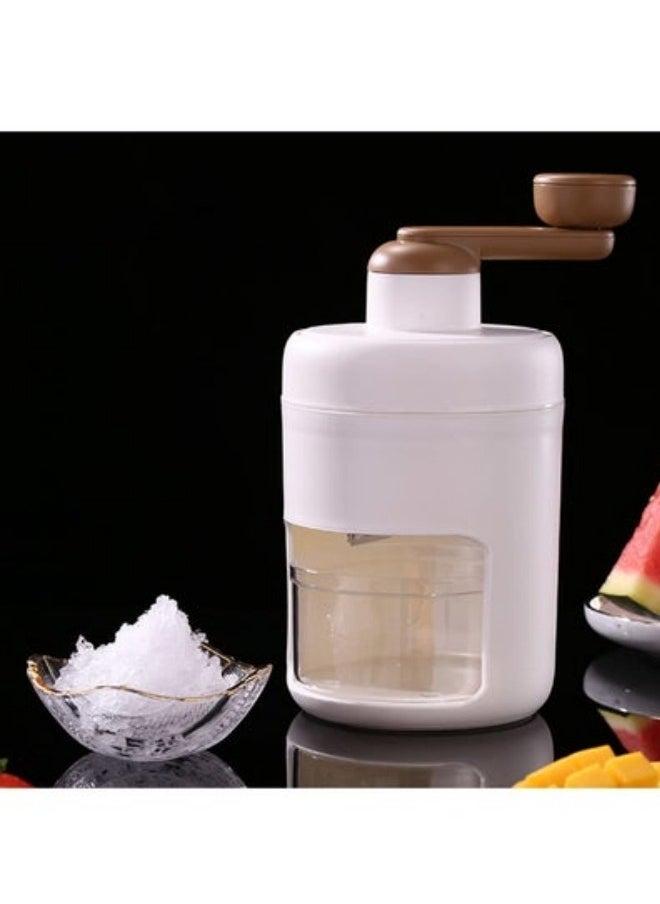 MIXDE Portable Ice Crusher With Thickened Stainless Steel Blades And Ice Tray, Manual, White  - Image 4