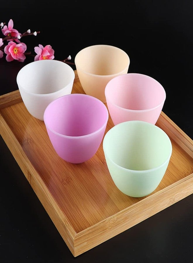 Healifty 6pcs Silicone Bowls for Facial Masks Reusable Mixing Bowls for Diy Skin Care Odorless and Drop- Safe for Hair Care Includes Small Medium Large - Image 2