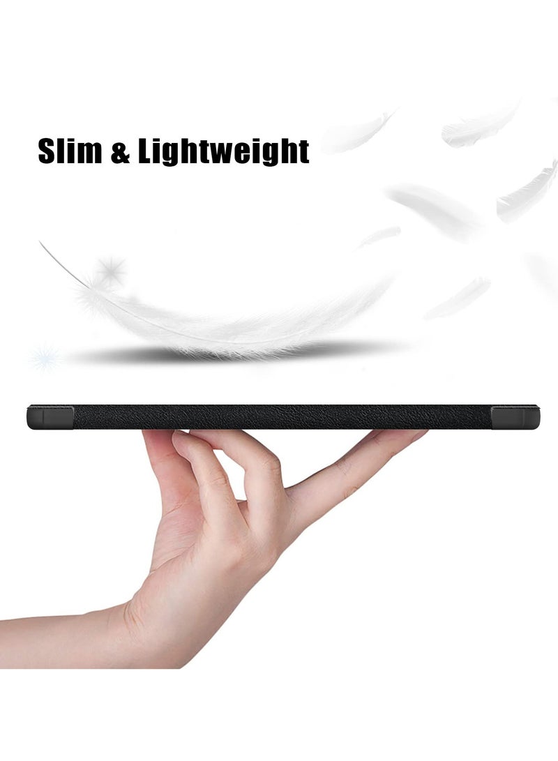 Excefore Case for Xiaomi Pad 6 / Pad 6 Pro, Slim Stand Hard Back Shell Cover with Auto Wake and Sleep, Tri fold Slim Lightweight Hard Shell Smart Protective Cover, Black, 11 inch - Image 2