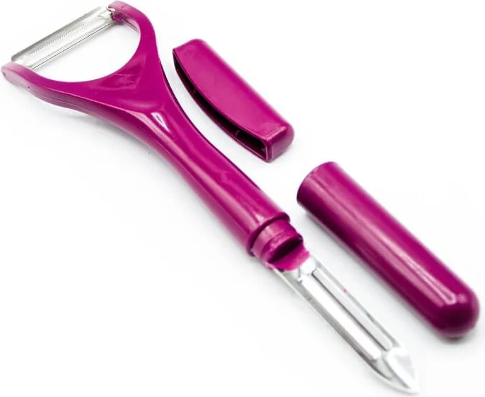 بييف Practical Double Sided Vegetable Fruit Peeler Oven Purple