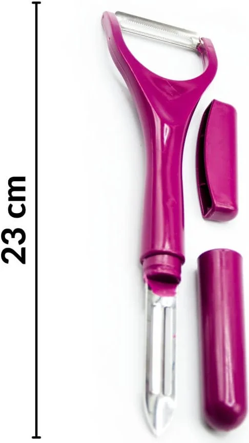 بييف Practical Double Sided Vegetable Fruit Peeler Oven Purple