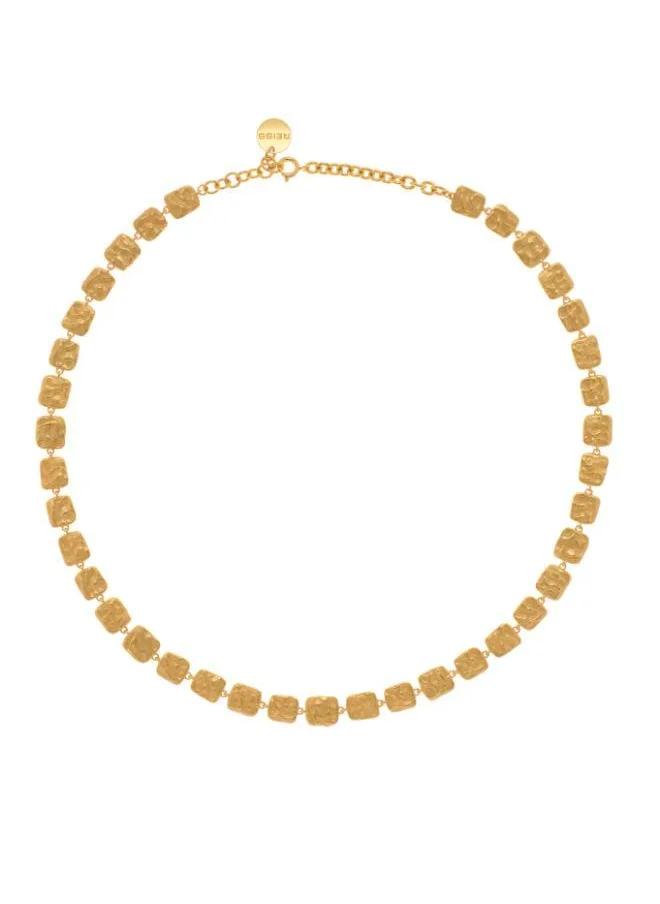 REISS Mila: Molten Square Necklace