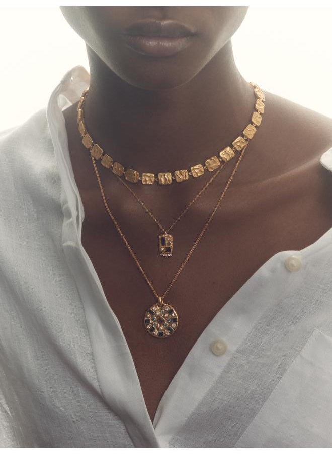 REISS - Mila: Molten Square Necklace - Image 1