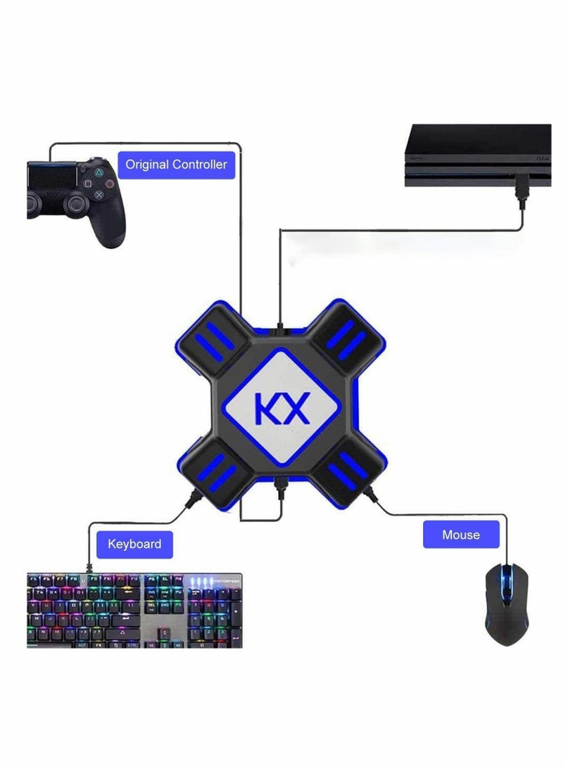 Generic - Mouse Keyboard Converter, Game Controller Adapter for USB 2.0 Mouse Portable Keyboard Adapter Compatible with PS4/Xbox One/N-Switch/PS3 - Image 1
