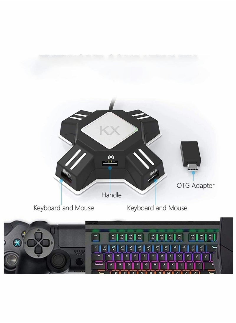 Generic - Mouse Keyboard Converter, Game Controller Adapter for USB 2.0 Mouse Portable Keyboard Adapter Compatible with PS4/Xbox One/N-Switch/PS3 - Image 1