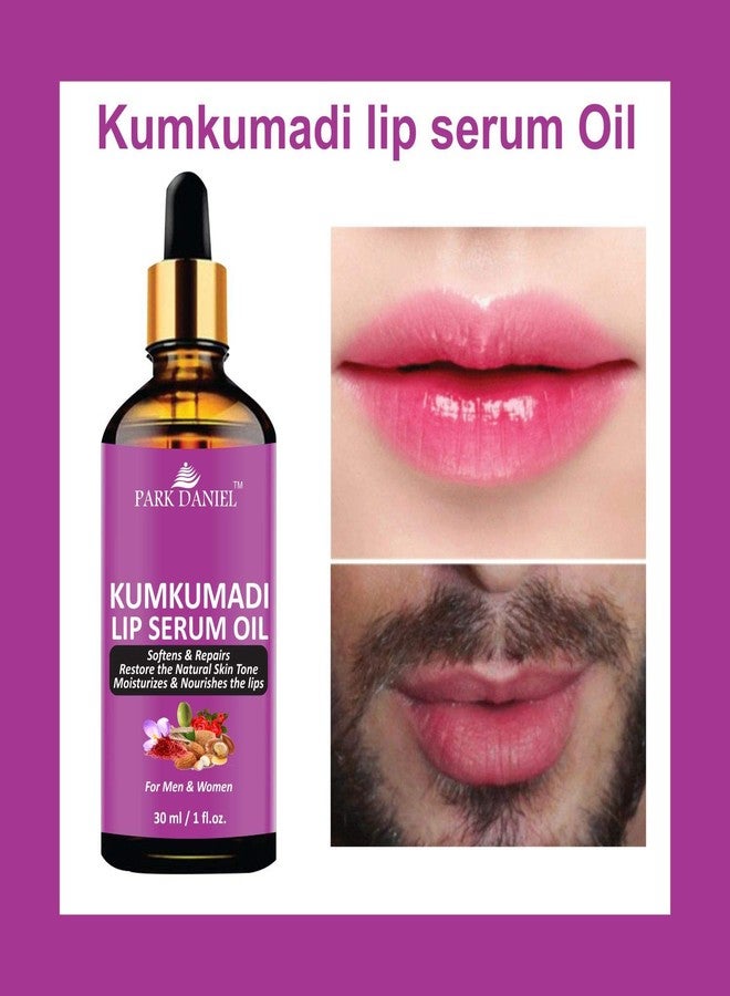 Park Daniel Premium Kumkumadi Lip Serum Oil - For Soft and Shiny Lips- Ideal for Men and Women Combo Pack Of 3 bottle of 30 ml(90 ml) - Image 2