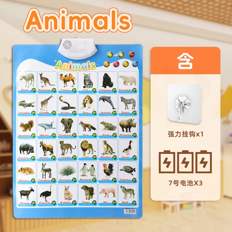 Children's Audio Flip Chart Reading Literacy English Learning Machine - Fun Interactive Educational Toy