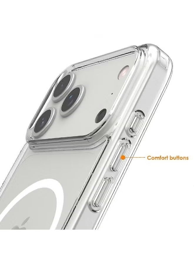 MAKS & CO. iPhone 17 Pro Case Cover Clear Magsafe Non-Yellowing Case iPhone 17 Pro Bumper Drop Protection Scratch-Resistant Cover For iPhone 17 Pro Cover 6.3-inch - Image 1
