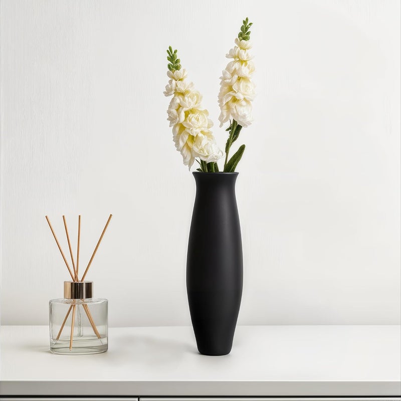 Decor & More 2 PCS Realistic Silk Delphinium Long Stem Artificial Flowers Bunch Without Pot | Artificial Flower for Decoration | Long Artificial Flowers for Big Vase | Home & Restaurant (Champagne) - Image 4