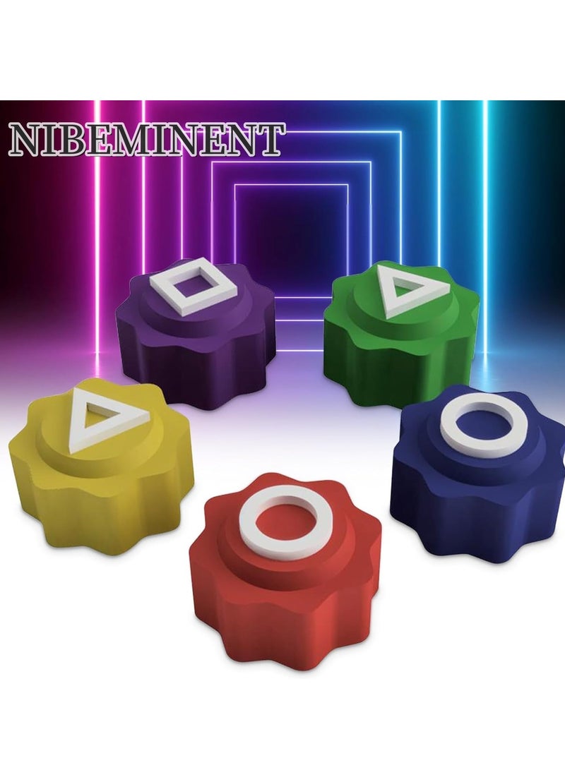 NIBEMINENT طقم ألعاب شعبية كورية 5 عبوات 2025 لعبة رمي النرد والتقاط الحجارة، لعب تقليدي للعائلة والسفر - Image 2