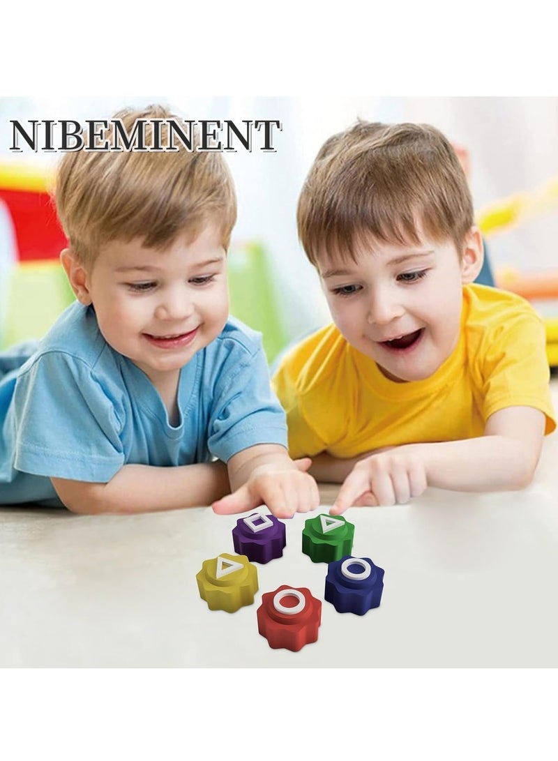 NIBEMINENT طقم ألعاب شعبية كورية 5 عبوات 2025 لعبة رمي النرد والتقاط الحجارة، لعب تقليدي للعائلة والسفر - Image 3