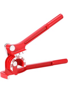 UPTODATETOOLS UPTODATETOOLS 3in1 Tube Bender Brake Line Bending Tool For 6810mm Tubes Stainless Steel Red 180 Degree Tubing Bender  - Image 1