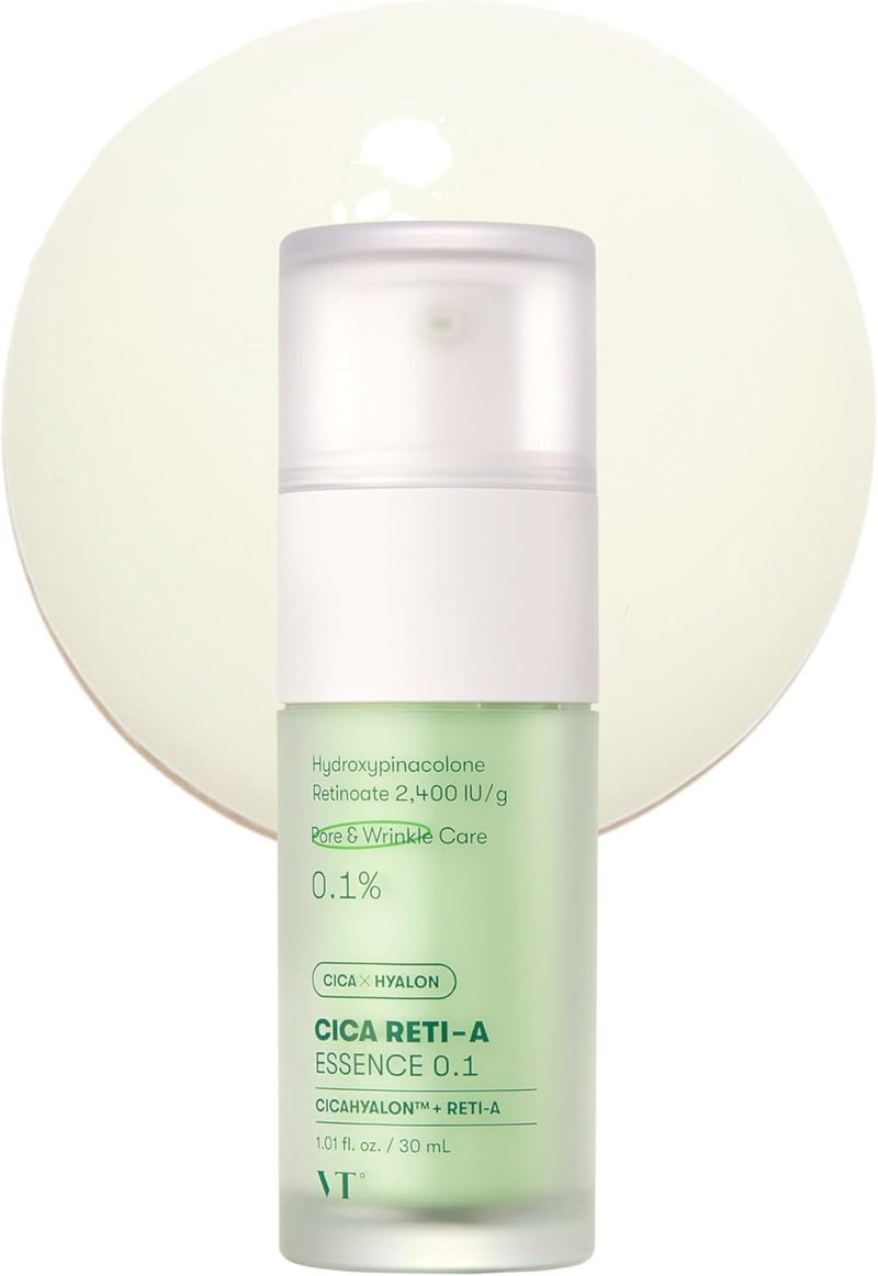 VT COSMETICS Cica Reti-A Retinol Essence 0.1 | Skin Balancing Essence For Sensitive Skin 1.01 fl oz (50ml) - Image 1