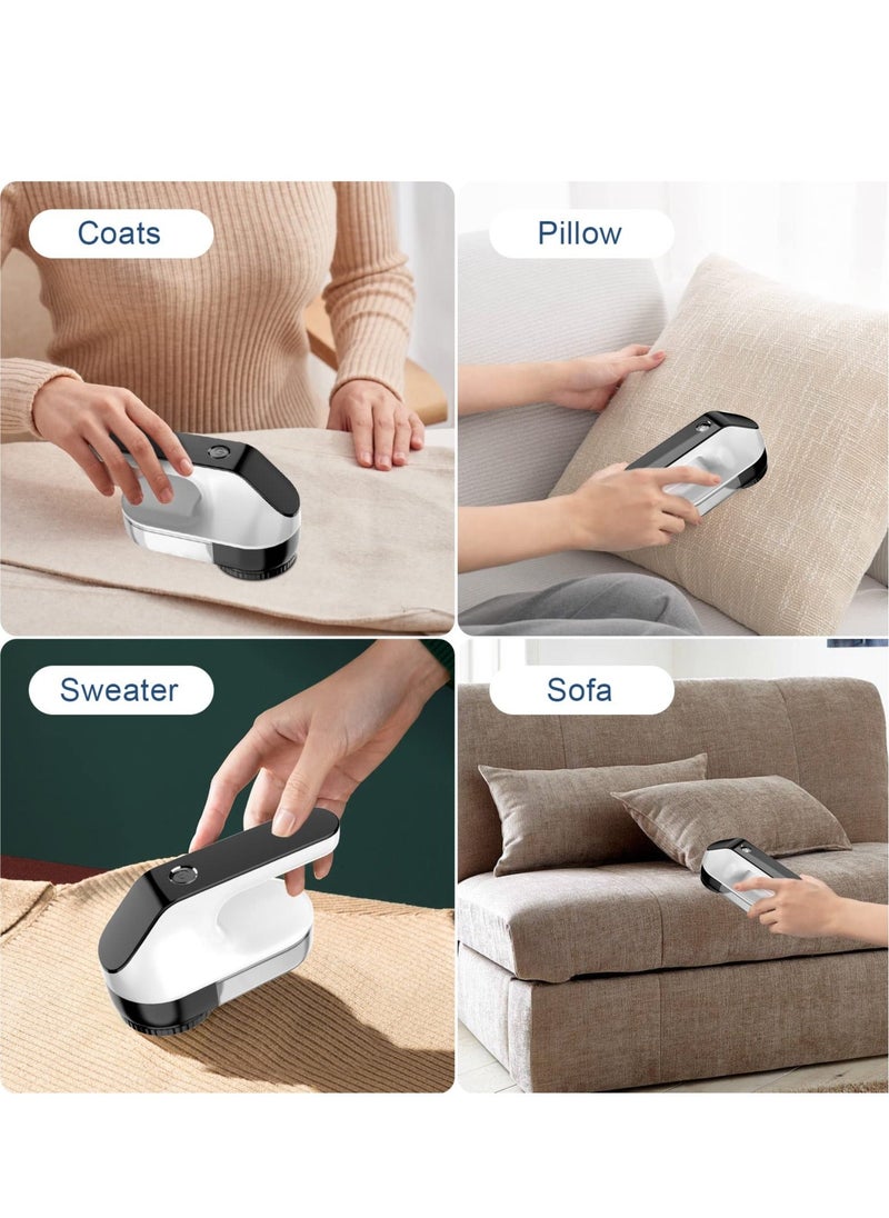 Generic - Electric Lint Remover Rechargeable Fabric Shaver Bobble Remover 3 Speed 6-Leaf Blade LED Display USB Charging Debobbler with Dual Protection for Clothes Bedding Carpet - Image 1